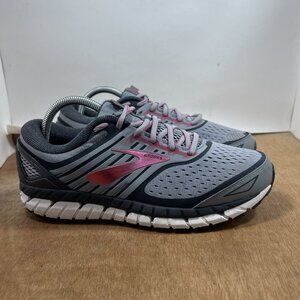 Brooks Ariel 18 Women's Size 10 D Wide Walking Running Shoes Gray Pink